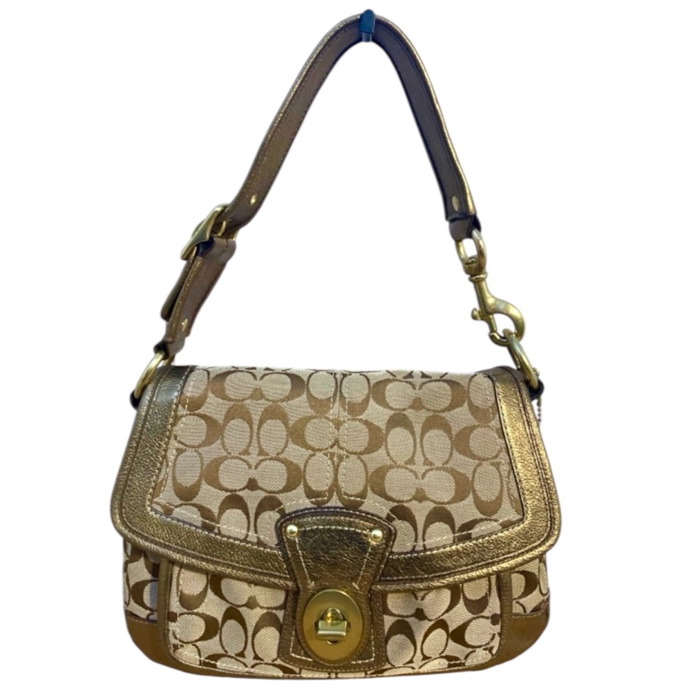 Coach H0668-10340 Legacy Signature C Limited Edition Ali flap Shoulder Bag